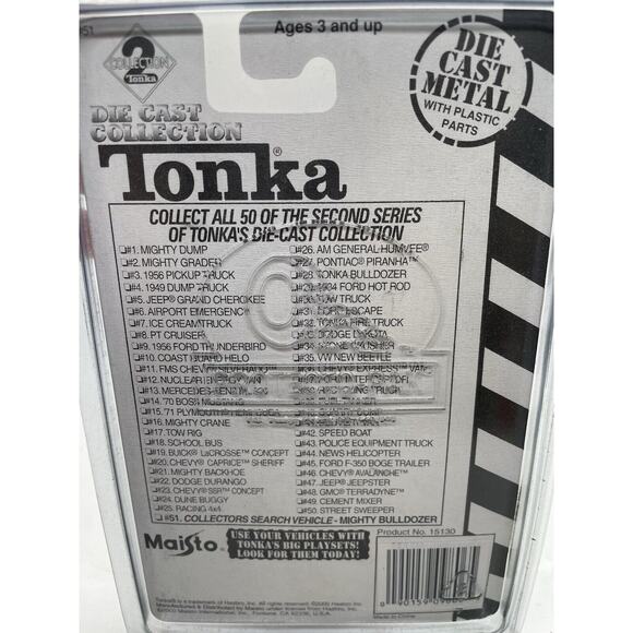 Vintage 1998 Maisto Tonka Bulldozer Diecast 1:64 Scale KG JD - Picture 9 of 10